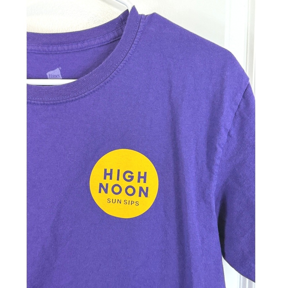 Hanes High Noon Sun Sips Gameday Tee Men's M Purple KSU‎ Wildcats Football Beer